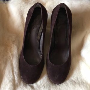 Cole Haan Nike Air Laney Brown Suede Wedge NWOT